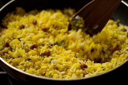 recette Poha, comment faire recette Aloo de poha, recette poha de pommes de terre