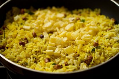 recette Poha, comment faire recette Aloo de poha, recette poha de pommes de terre