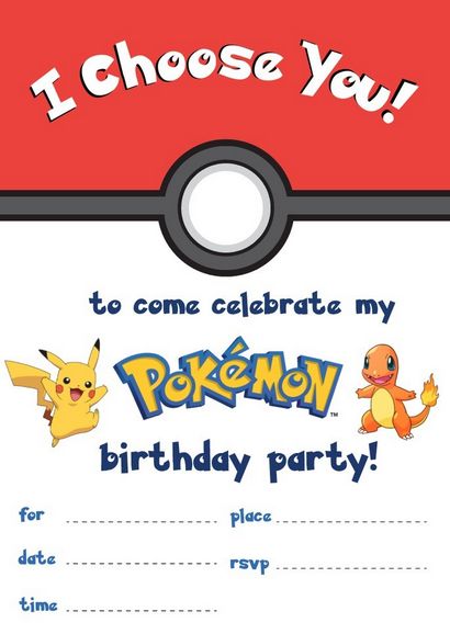 Idées Pokemon Birthday Party (anniversaire) Idées Pokemon Birthday Party
