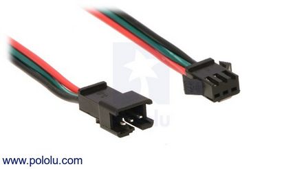 Pololu - adressable RGB 150 LED Strip, 5 V, 5 m (WS2812B) (fils d'alimentation auxiliaire) Pololu - adressable RGB 150 LED Strip, 5 V, 5 m (WS2812B)