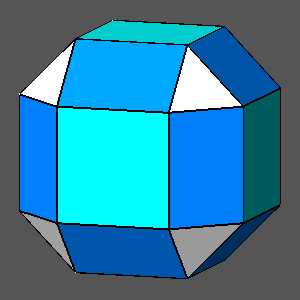 Polyèdres provenant de la troncature progressive par cube du tétraèdre tronqué archimédien