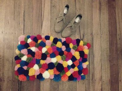 Pom pom tutoriel tapis