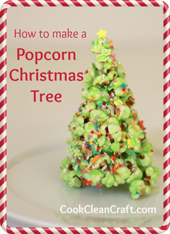 Pop-corn Arbre de Noël Tutorial, Cook Clean Craft