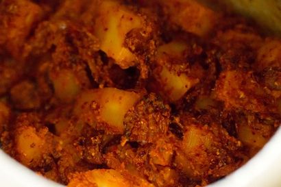 Kartoffel Korma Rezept, wie aloo kurma Rezept, Korma Rezepte machen