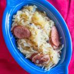 Pressure Cooker Kielbasa und Sauerkraut - Dad kocht Abendessen