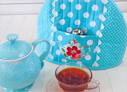 Thé assez confortable, Sew4Home (comment faire du thé matelassée confortable) Jolie Tea Cozy, Sew4Home