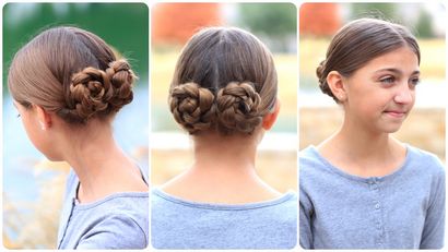 Prim - s Braided Bun Chignons, Coupes de cheveux Mockingjay, Mignon filles Coiffures