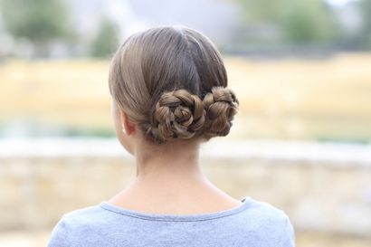 Prim - s Geflochtenes Brötchen Updo, Mockingjay Frisuren, nette Mädchen-Frisuren