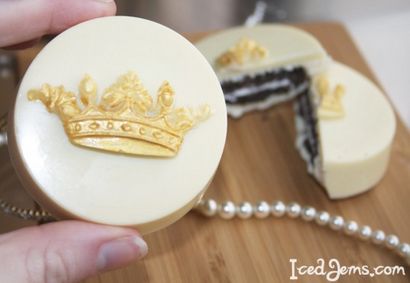 Princess Crown enrobées de chocolat Oreos