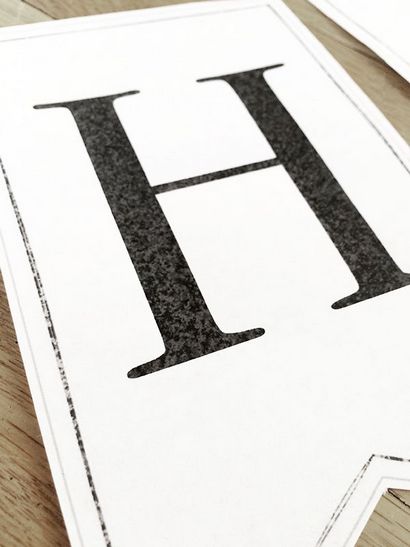 Classique Alphabet imprimable Bannière Fanions - 100 Directions