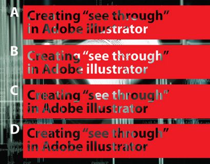 Proficiografik - Construire un trou - voir à travers - texte ou objet dans Adobe Illustrator