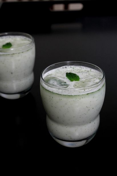 Pudina recette Chaas (menthe recette Chaas), Comment faire Chaas