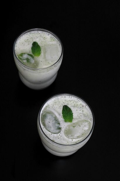 Pudina recette Chaas (menthe recette Chaas), Comment faire Chaas