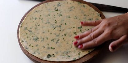 Pudina Paratha Recette (Monnaie Paratha), Comment faire Mint Paratha