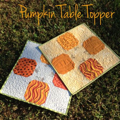 Citrouille Table Topper ~ - Le Sassy Quilter