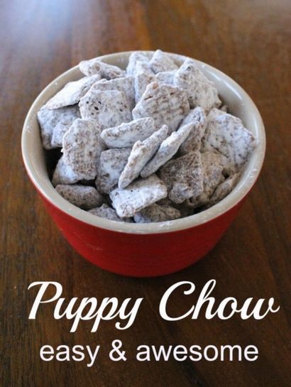 Puppy Chow - Un chocolat, beurre d'arachide, gâterie! Momcrieff
