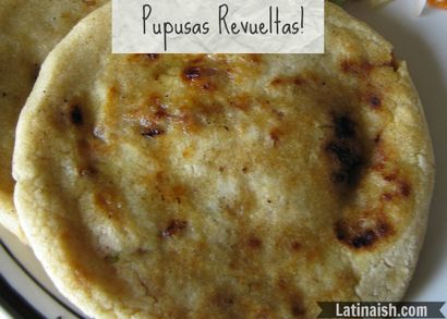 Pupusas Revueltas mit Salsa und Curtido, Latinaish