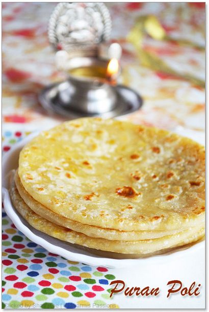 Puran Poli - Pooran Poli - Recette facile Poli - Sharmis Passions