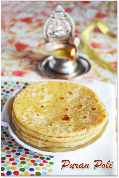 Puran Poli - Pooran Poli - Recette facile Poli - Sharmis Passions