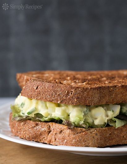 Schnelle und einfache Ei-Salat-Sandwich-Rezept
