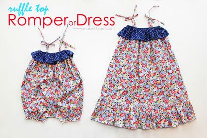 Rapide Petite Robe à volants Top ou Romper (notre 4 tenues juillet), Make It et adore