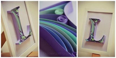 Lettres quilling Tutorial, Discover quilling