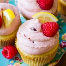 Petits gâteaux au citron framboise