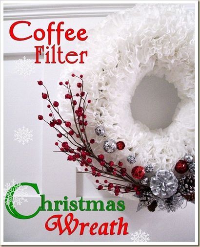 Rattrapé Charm café filtre Couronne de Noël