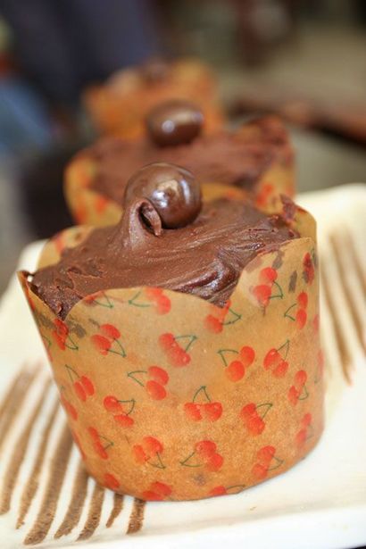 Rezept Cherry Ripe Cupcake @ Not Quite Nigella