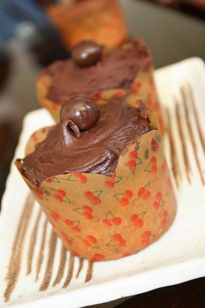 Rezept Cherry Ripe Cupcake @ Not Quite Nigella