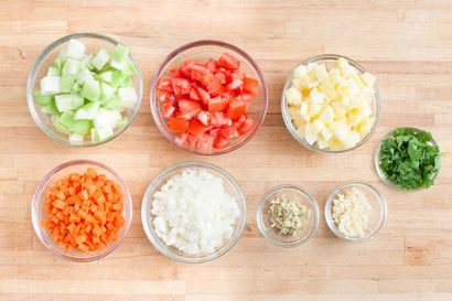 Recette d'origine philippine style Picadillo de boeuf avec Chayote Squash - Jasmine Rice - Tablier bleu