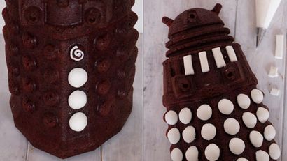 Recette pour un gâteau de velours rouge Dalek, articles, Doctor Who