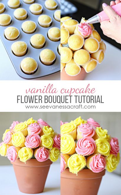 Recette vanille Petit gâteau Bouquet de fleurs - Voir Vanessa Craft (recette) Recette vanille Petit gâteau Bouquet de fleurs - Voir Vanessa Craft