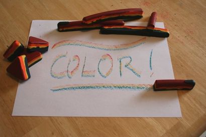 Recycler des crayons cassés dans de nouvelles formes d'amusement, Chica et Jo