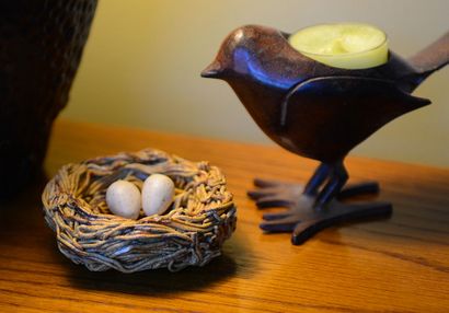 Rouge et l'arachide Comment faire un nid d'oiseau de la poterie en céramique (avec des œufs amovibles) sur terre battue!