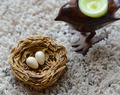 Rouge et l'arachide Comment faire un nid d'oiseau de la poterie en céramique (avec des œufs amovibles) sur terre battue!