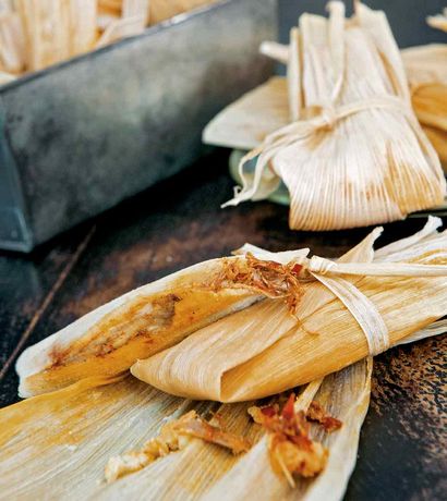 Rote Chile Schweinefleisch Tamales Rezept, Leite - s Culinaria