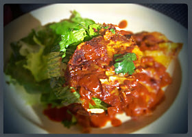 Fromage rouge ou vert Stacked Enchiladas à la sauce New Mexican Red Chili
