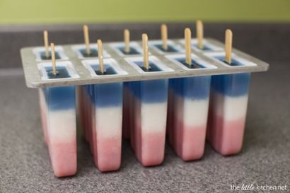 Rouge, Blanc - Bleu popsicles, la petite cuisine