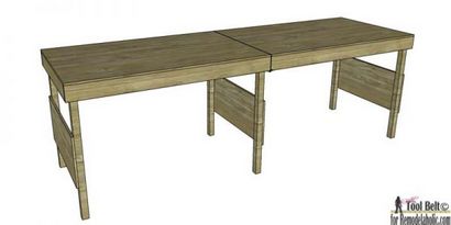 Remodelaholic, Workbench Portable bricolage ou Table pliante