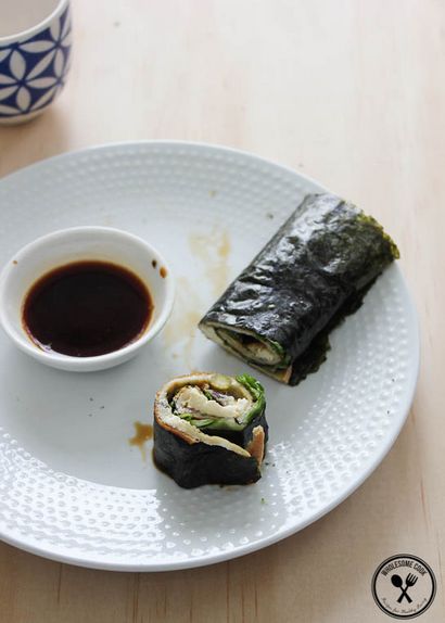 Sans riz Paleo Nori Rolls PLUS Trois sains Idées de remplissage, salubres Faire cuire