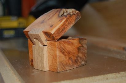 Boîte de bague avec charnière en bois 6 étapes (avec photos)