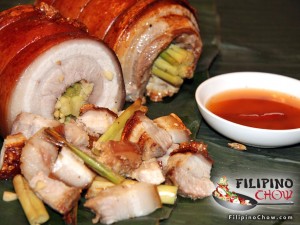 Gebratene Schweinebauch (Lechon Liempo) - Filipino Chow s Philippine Essen und Rezepte