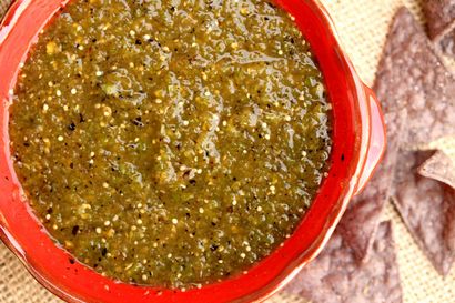 Gebratene Tomatillo und Grün Chile Salsa, Coupon Clipping-Koch