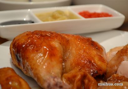 Riz au poulet rôti Hainanese au chili - sauce au gingembre Recette, Mme I-Hua - The Boy