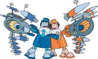 Roboter-Cartoon Shows - Schaltplan Kostenlos