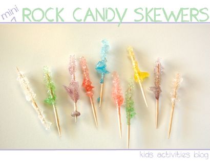 Rock Candy Make Rock Candy Mini Brochettes - Activités pour Enfants Blog