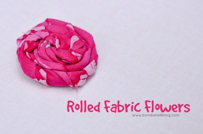 Rolled Stoff Blumen