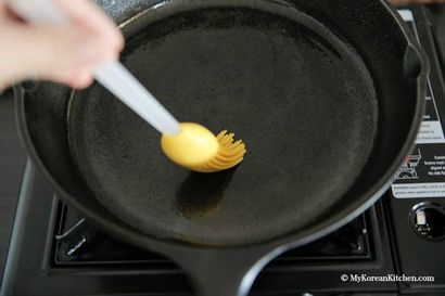 Rolled Algen und Egg Omelette - My Koreanische Küche