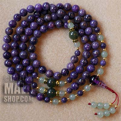 Rosenkranz, Mala Perlen, Gebetskette, buddhistische Perlen, Tibetan Mala